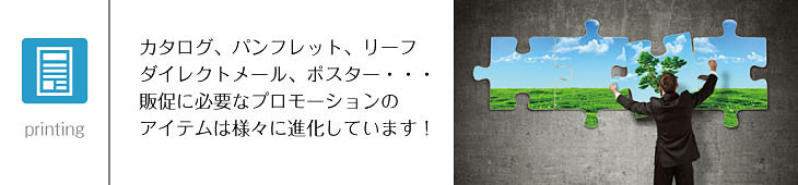 カタログ、パンフレット、リーフレット、ダイレクトメール、ポスター