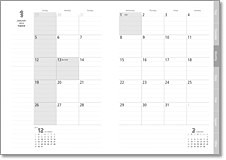 月間カレンダー