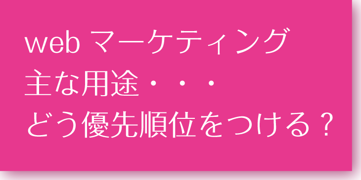 webマーケティング用途